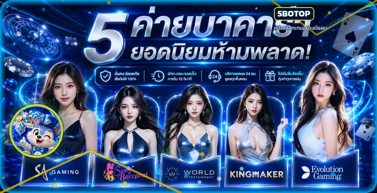 ภาพ SBOTOP แนะนำการเลือกสล็อตและเกมคาสิโนอย่างมีแผน